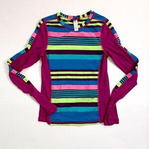 Ivivva Girls Athletic Striped Tee, Size 14